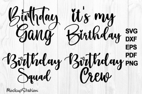 Birthday SVG Bundle Birthday Crew