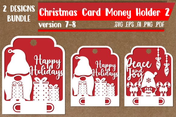 Christmas Card Money Holder 2.3 Svg Eps