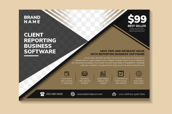 Client Reporting Horizontal Flyer