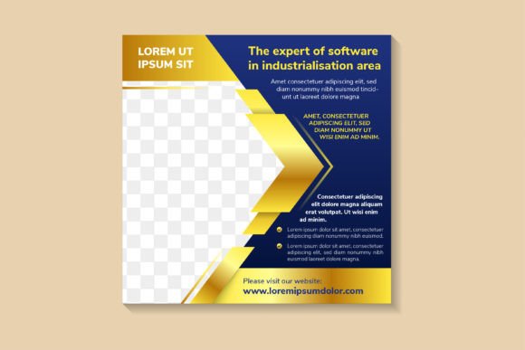 Expert of Software Square Banner Graphics