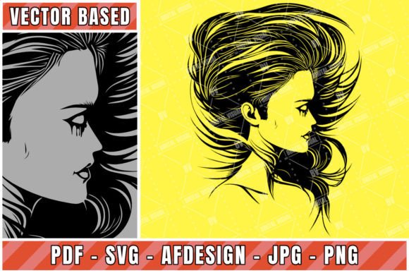 Goddess with Floating Hair: Graphics and Crafts
