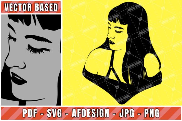 Gothic Girl - Version 1 - Vector