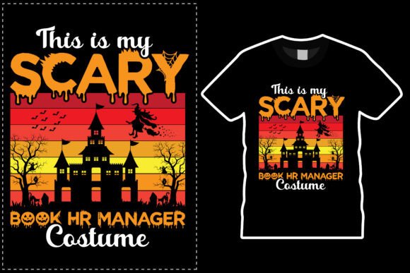 Halloween Scary Book Hr Manager Costume Graphics