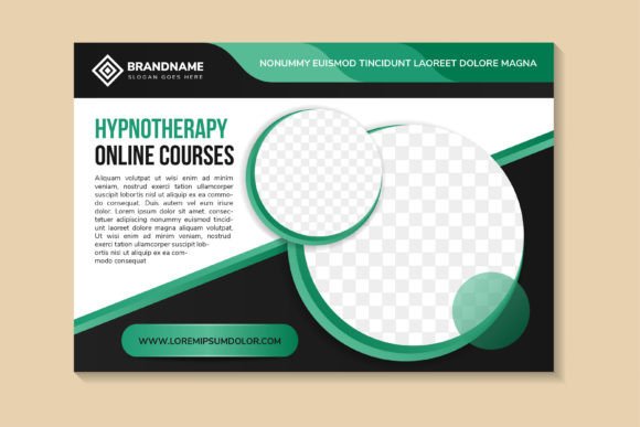Hypnotherapy Horizontal Banner Graphics and Print Templates