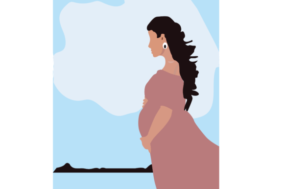 Pregnant Lady Graphics for Handmade Creations