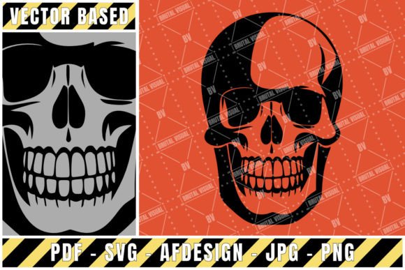 Skull with Smooth One Bit Shading - V2