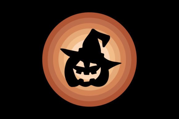 Sunset Retro Vintage Halloween, Pumpkin Graphics