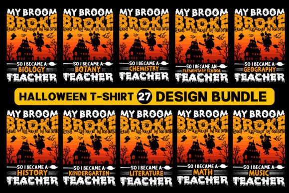 Witch Broom Broke Teacher Spooky Bundle